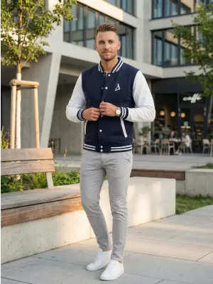 Pánská mikina ALTISPORT BYB/ALM002BB004 NÁMOŘNÍ MODRÁ