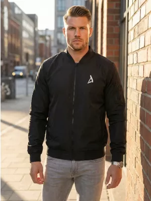 Pánský bomber ALTISPORT BYB/ALM002BY045 ČERNOBÍLÁ