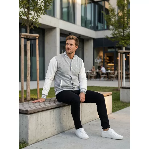  Pánská mikina ALTISPORT BYB/ALM002BB004 SVĚTLE ŠEDÝ MELÍR 