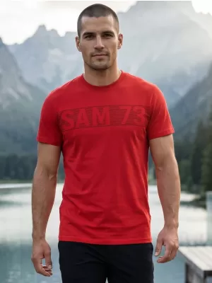 Pánské triko SAM 73 BARRY MT 811 ČERVENÁ