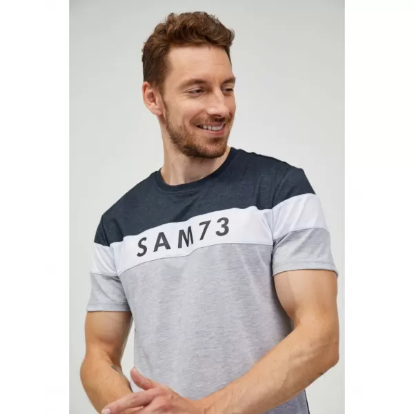  Pánské triko SAM 73 KAVIX MT 815 ŠEDÁ SVĚTLÁ 