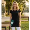 Dámské prodloužené triko ALTISPORT CARRYOVER ALW137AL384 ČERNOMODRÁ