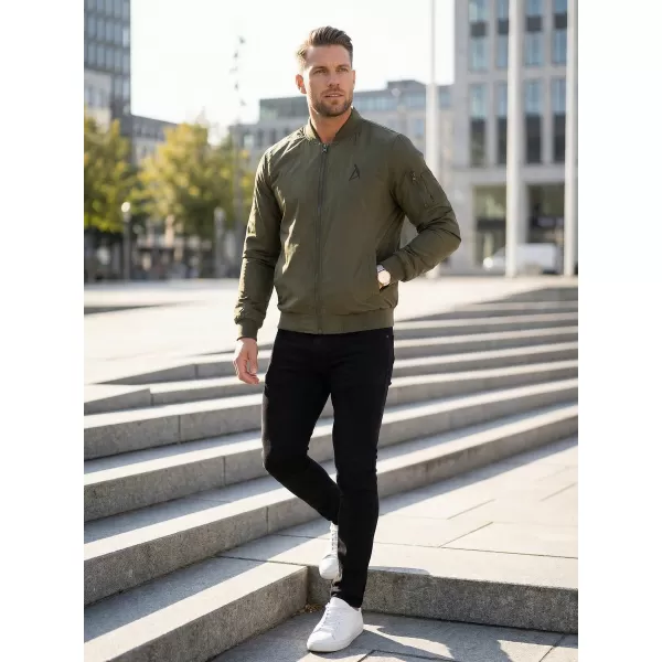  Pánský bomber ALTISPORT BYB/ALM002BY045 KHAKI 