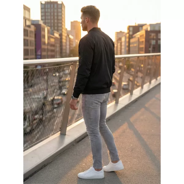  Pánský bomber ALTISPORT BYB/ALM002BY045 ČERNOBÍLÁ 
