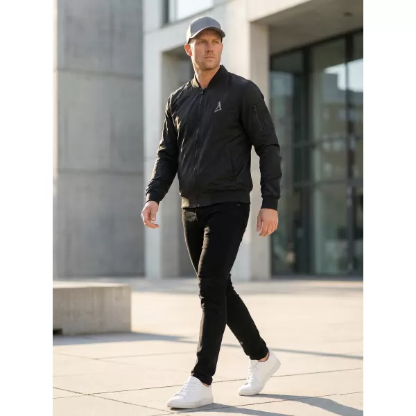  Pánský bomber ALTISPORT BYB/ALM002BY045 ČERNOSTŘÍBRNÁ 