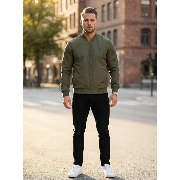  Pánský bomber ALTISPORT BYB/ALM002BY045 KHAKI 