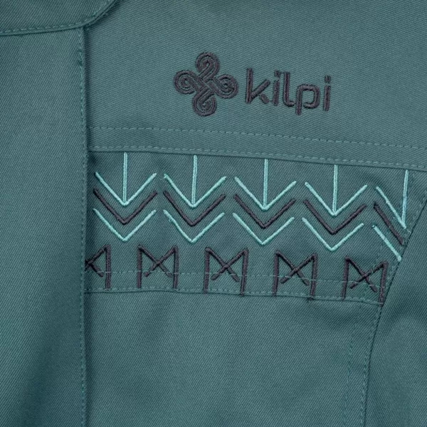  Dámský zimní kabát KILPI PERU-W SL0125KI TMAVĚ ZELENÁ 