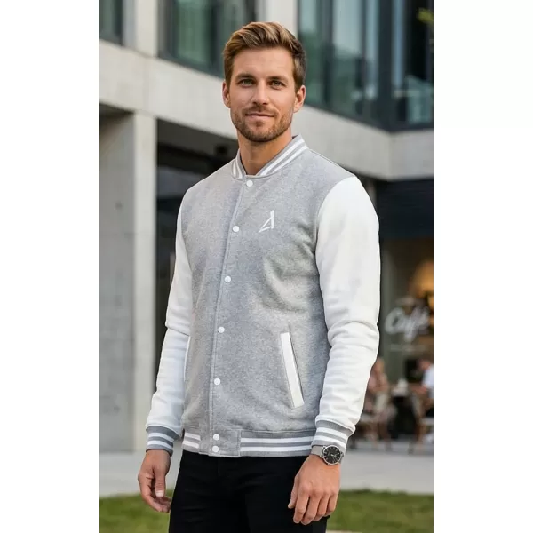  Pánská mikina ALTISPORT BYB/ALM002BB004 SVĚTLE ŠEDÝ MELÍR 