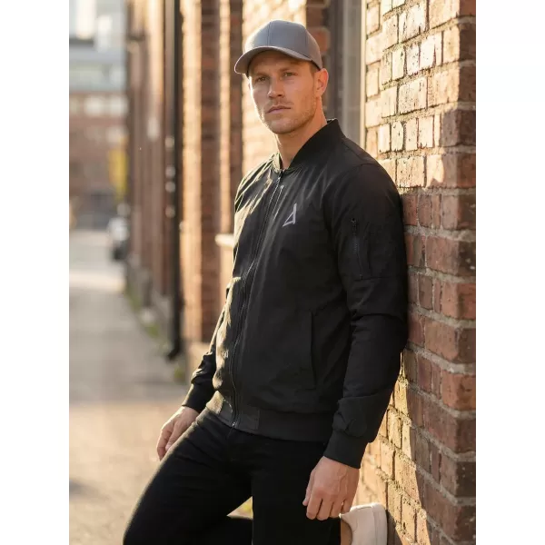 Pánský bomber ALTISPORT BYB/ALM002BY045 ČERNOSTŘÍBRNÁ 