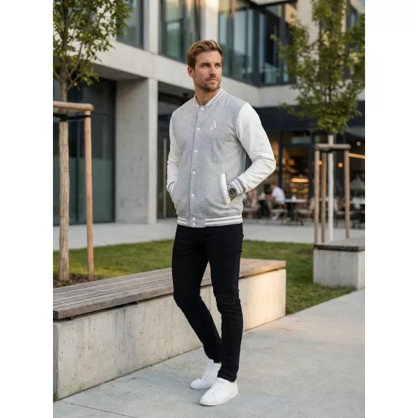  Pánská mikina ALTISPORT BYB/ALM002BB004 SVĚTLE ŠEDÝ MELÍR 