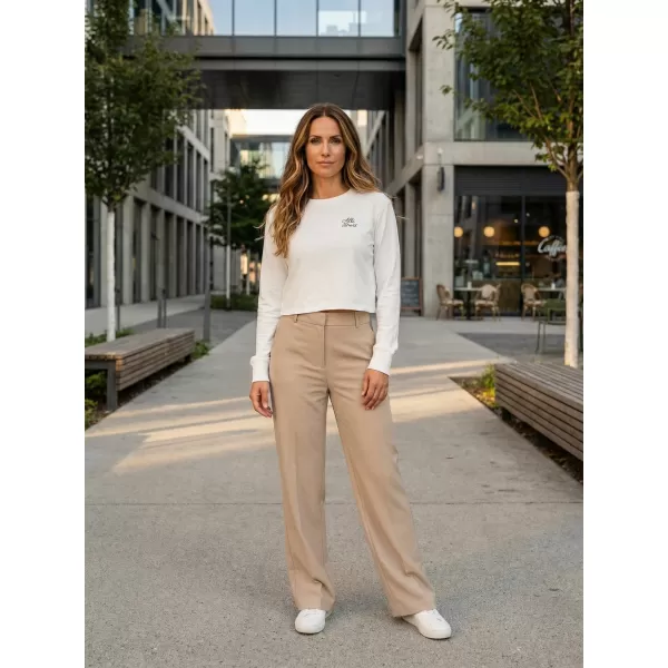  Dámská crop top mikina ALTISPORT BYB/ALW056BY131 BÍLÁ 