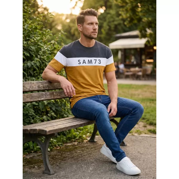  Pánské triko SAM 73 KAVIX MT 815 SVĚTLE HNĚDÁ 