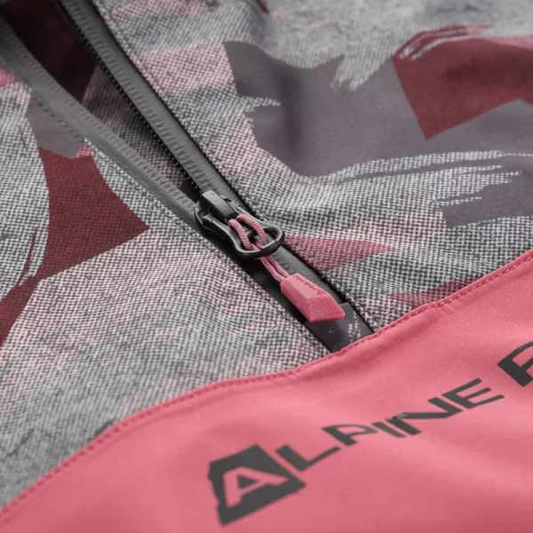 Dětská bunda ALPINE PRO GIBBO KJCY250 VÍNOVÁ 