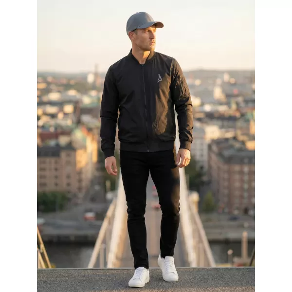  Pánský bomber ALTISPORT BYB/ALM002BY045 ČERNOSTŘÍBRNÁ 