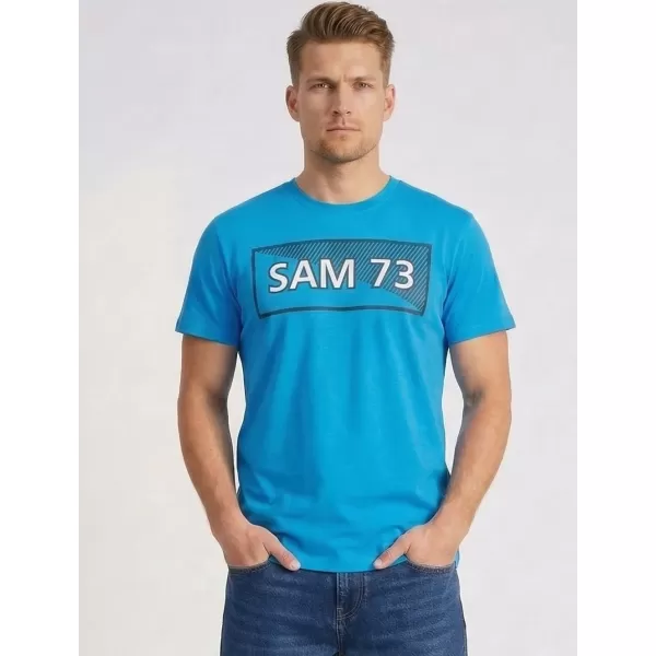  Pánské triko SAM 73 FENRI MT 814 JASNĚ MODRÁ 