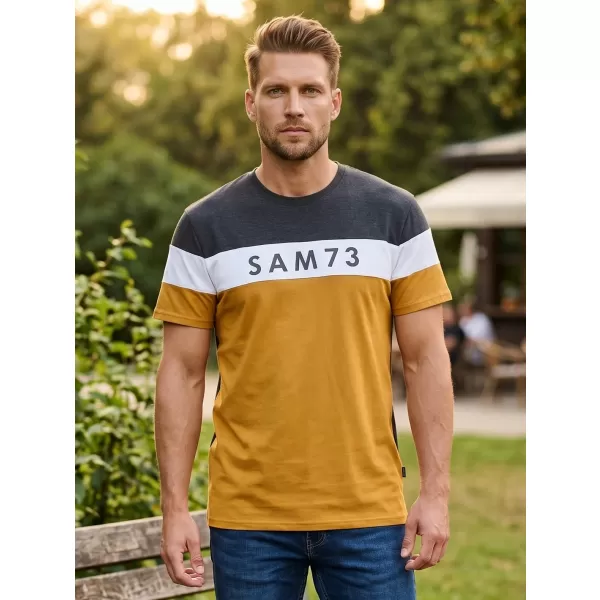  Pánské triko SAM 73 KAVIX MT 815 SVĚTLE HNĚDÁ 