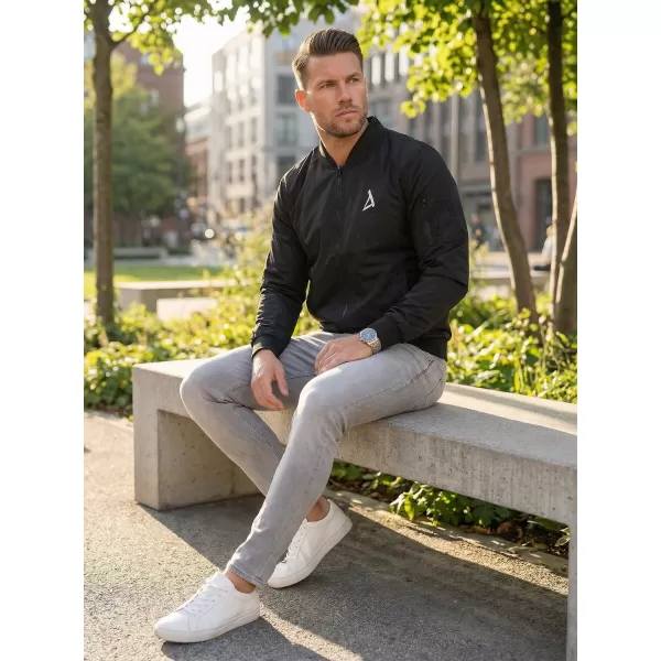  Pánský bomber ALTISPORT BYB/ALM002BY045 ČERNOBÍLÁ 