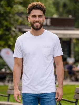 Pánské triko SAM 73 QUARIP MT 812 BÍLÁ