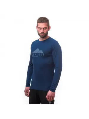 Pánské termo triko s dlouhým rukávem SENSOR MERINO AIR PT EXPLORE 22200009 TMAVĚ MODRÁ