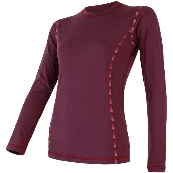  Dámské termo triko s dlouhým rukávem SENSOR MERINO AIR 18200006 PORT RED 