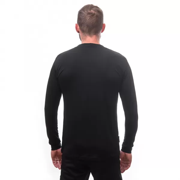  Pánské termo triko s dlouhým rukávem  SENSOR MERINO ACTIVE PT VAN LIFE 22200024 ČERNÁ 