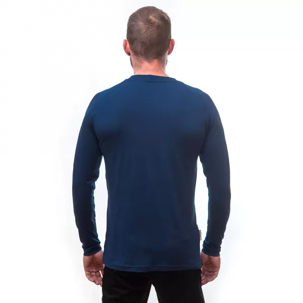  Pánské termo triko s dlouhým rukávem SENSOR MERINO AIR PT EXPLORE 22200009 TMAVĚ MODRÁ 