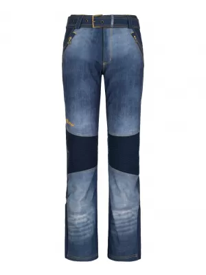 Dámské softshellové kalhoty KILPI JEANSO-W SL0409KI MODRÁ