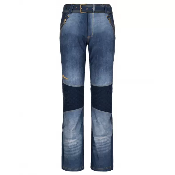  Dámské softshellové kalhoty KILPI JEANSO-W SL0409KI MODRÁ 