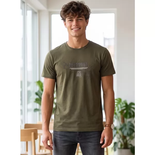  Pánské triko ALTISPORT CARRYOVER ALM165129 MILITARY 