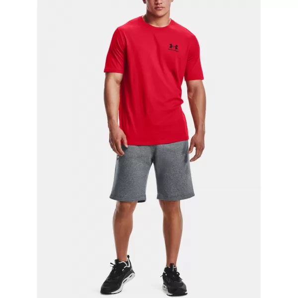  Pánské tričko UNDER ARMOUR SPORTSTYLE LEFT CHEST SS 1326799-600 Červená 
