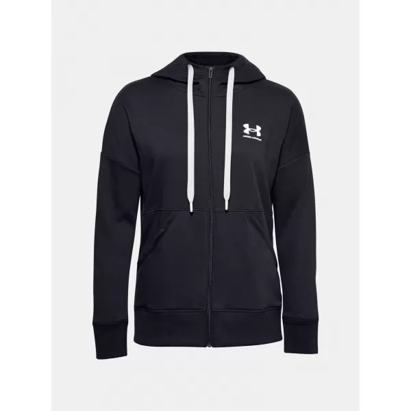  Dámská mikina UNDER ARMOUR RIVAL FLEECE FZ HOODIE 1356400-001 Černá 