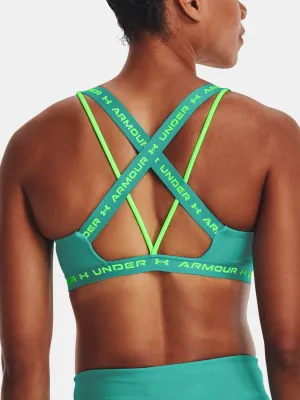 Dámská podprsenka UNDER ARMOUR UA CROSSBACK LOW 1361033-369 Zelená