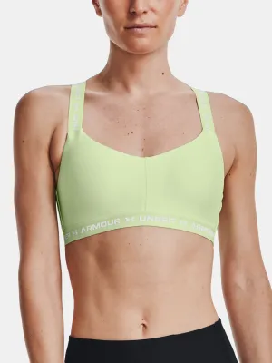Dámská podprsenka UNDER ARMOUR UA CROSSBACK LOW 1361033-370 Zelená