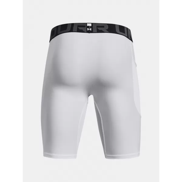  Pánské kompresní šortky UNDER ARMOUR HG ARMOUR LNG SHORTS 1361602-100 Bílá 