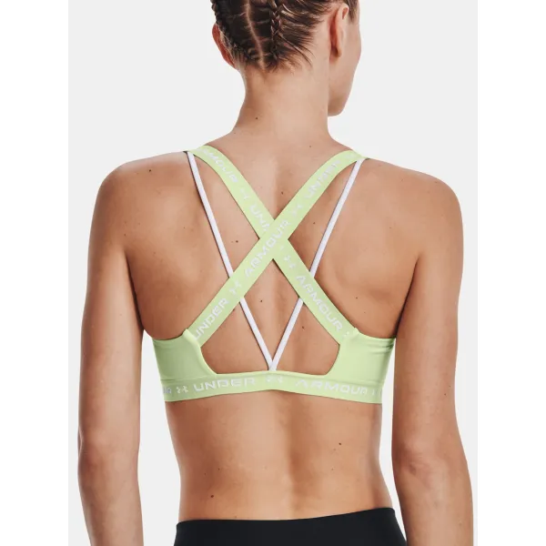  Dámská podprsenka UNDER ARMOUR UA CROSSBACK LOW 1361033-370 Zelená 