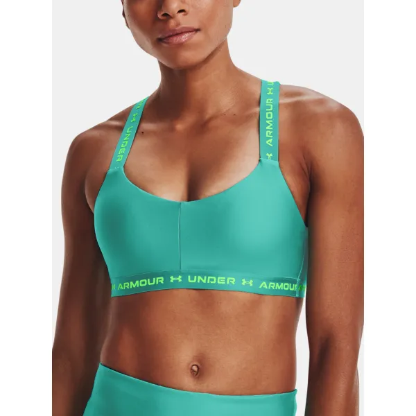 Dámská podprsenka UNDER ARMOUR UA CROSSBACK LOW 1361033-369 Zelená 