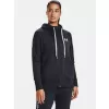 Dámská mikina UNDER ARMOUR RIVAL FLEECE FZ HOODIE 1356400-001 Černá
