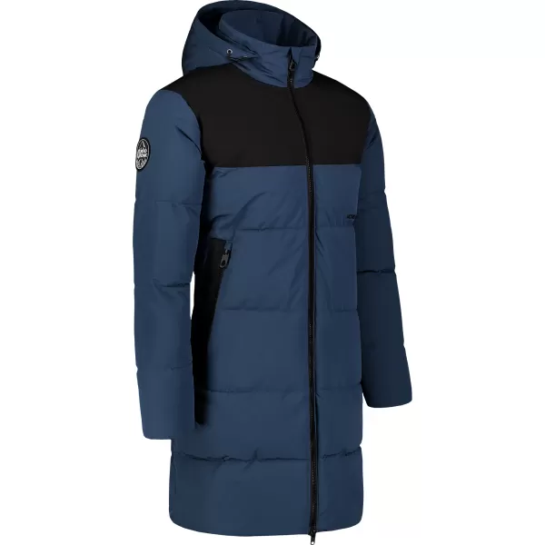  Pánský zimní kabát NORDBLANC TRENDSETTER NBWJM7708 MODRÁ/ŽLUTÁ 