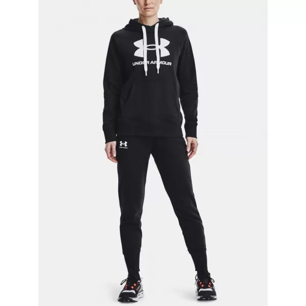  Dámské tepláky UNDER ARMOUR RIVAL FLEECE JOGGERS 1356416-001 Černá 