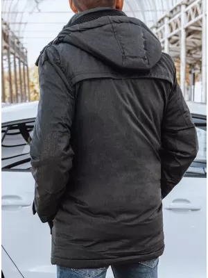Pánská bunda DSTREET TMAVĚ ŠEDÁ