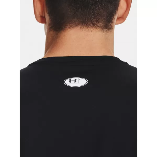  Pánské tričko UNDER ARMOUR HG ARMOUR FITTED SS 1361683-001 Černá 