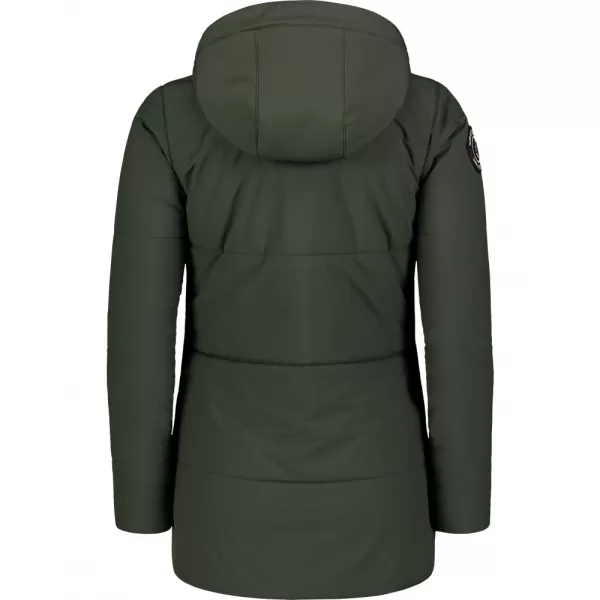  Dámský zimní kabát NORDBLANC NIPPY NBWJL7726 TMAVĚ ZELENÁ 