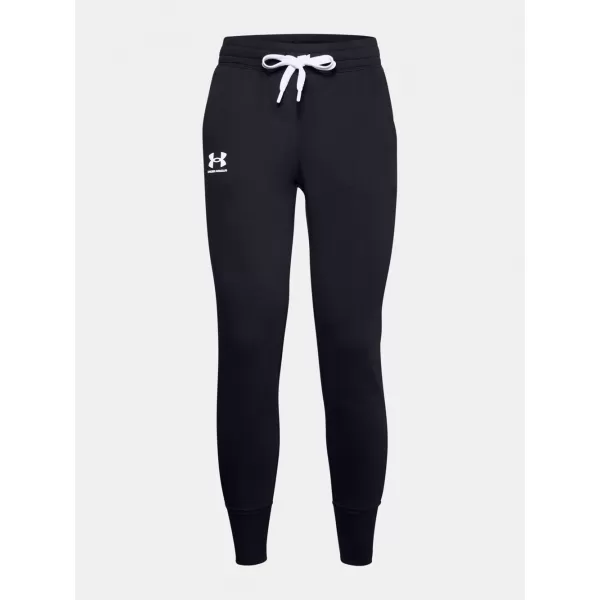  Dámské tepláky UNDER ARMOUR RIVAL FLEECE JOGGERS 1356416-001 Černá 