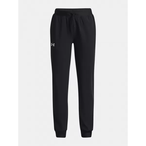  Dívčí kalhoty UNDER ARMOUR ARMOUR SPORT WOVEN STORM PANT 1373004-001 Černá 