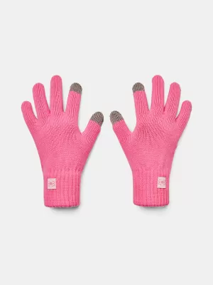 Dámské rukavice UNDER ARMOUR UA HALFTIME GLOVES 1373158-640 Růžová