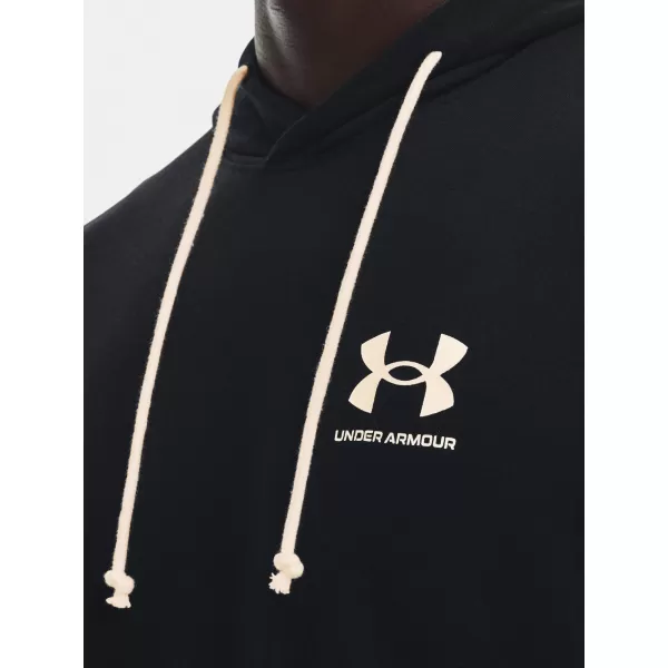  Pánská mikina UNDER ARMOUR UA RIVAL TERRY LC HD 1370401-001 Černá 