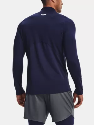 Pánské tričko UNDER ARMOUR UA CG ARMOUR FITTED MOCK 1366066-410 Modrá
