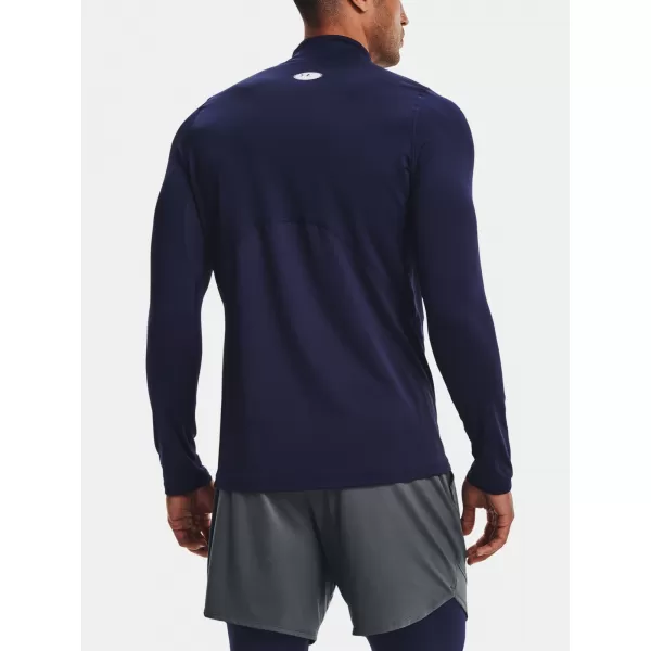  Pánské tričko UNDER ARMOUR UA CG ARMOUR FITTED MOCK 1366066-410 Modrá 