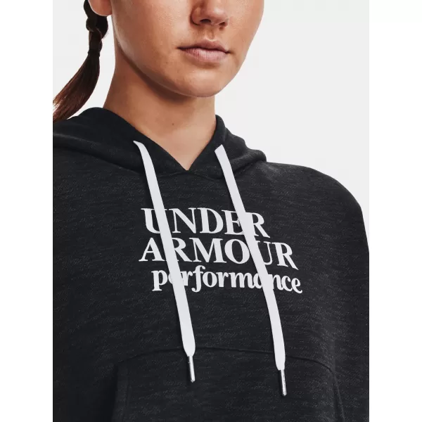  Dámská mikina UNDER ARMOUR ESSENTIAL SCRIPT HOODIE 1374107-001 Černá 