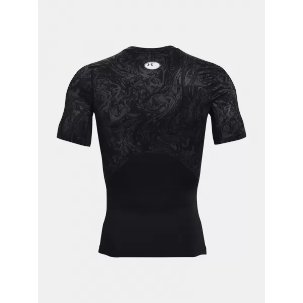  Pánské tričko UNDER ARMOUR UA HG ARMOUR COMP PRINT SS 1370324-001 Černá 
